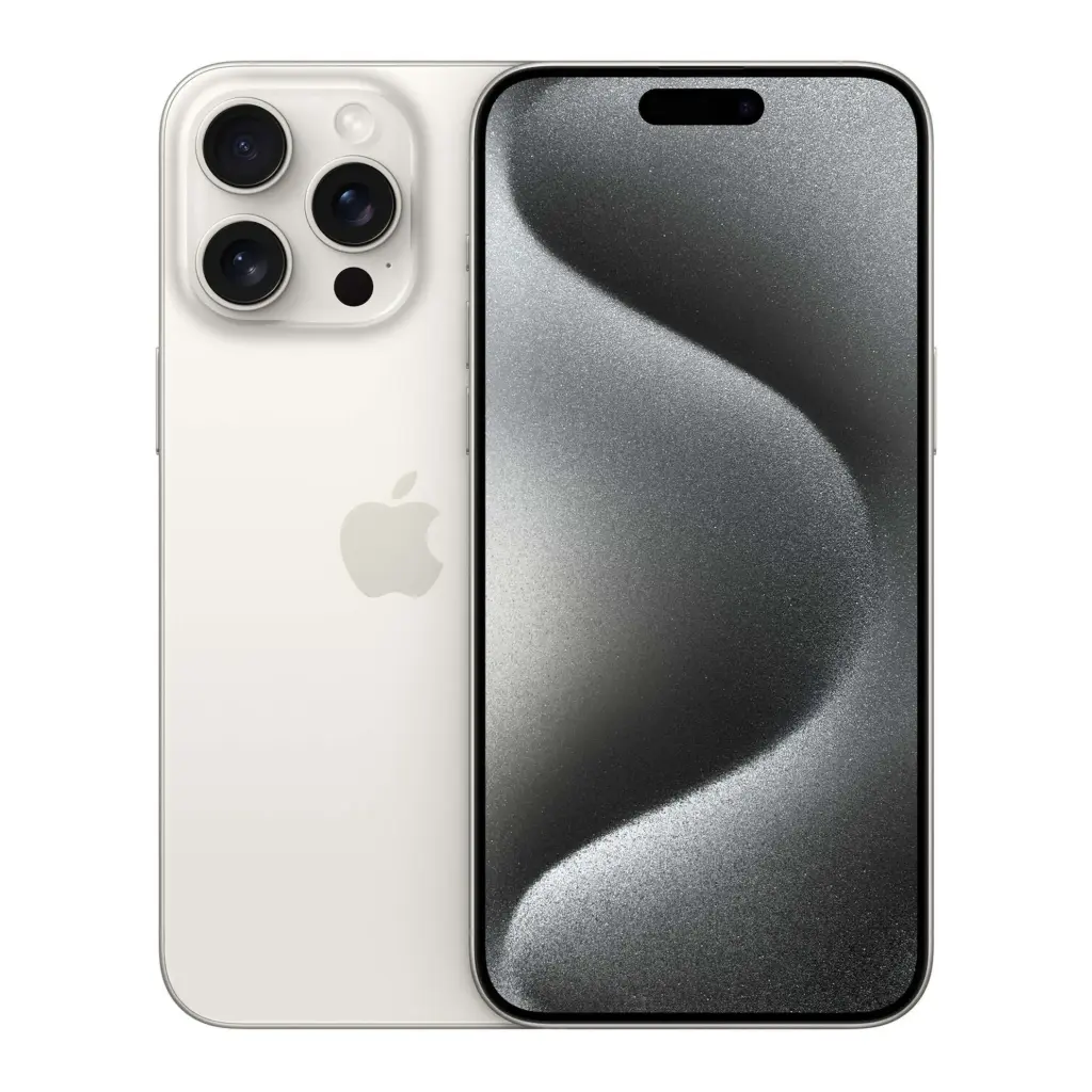 Apple iPhone 15 Pro Max 5G Smartphone, 256 GB storage, White Titanium