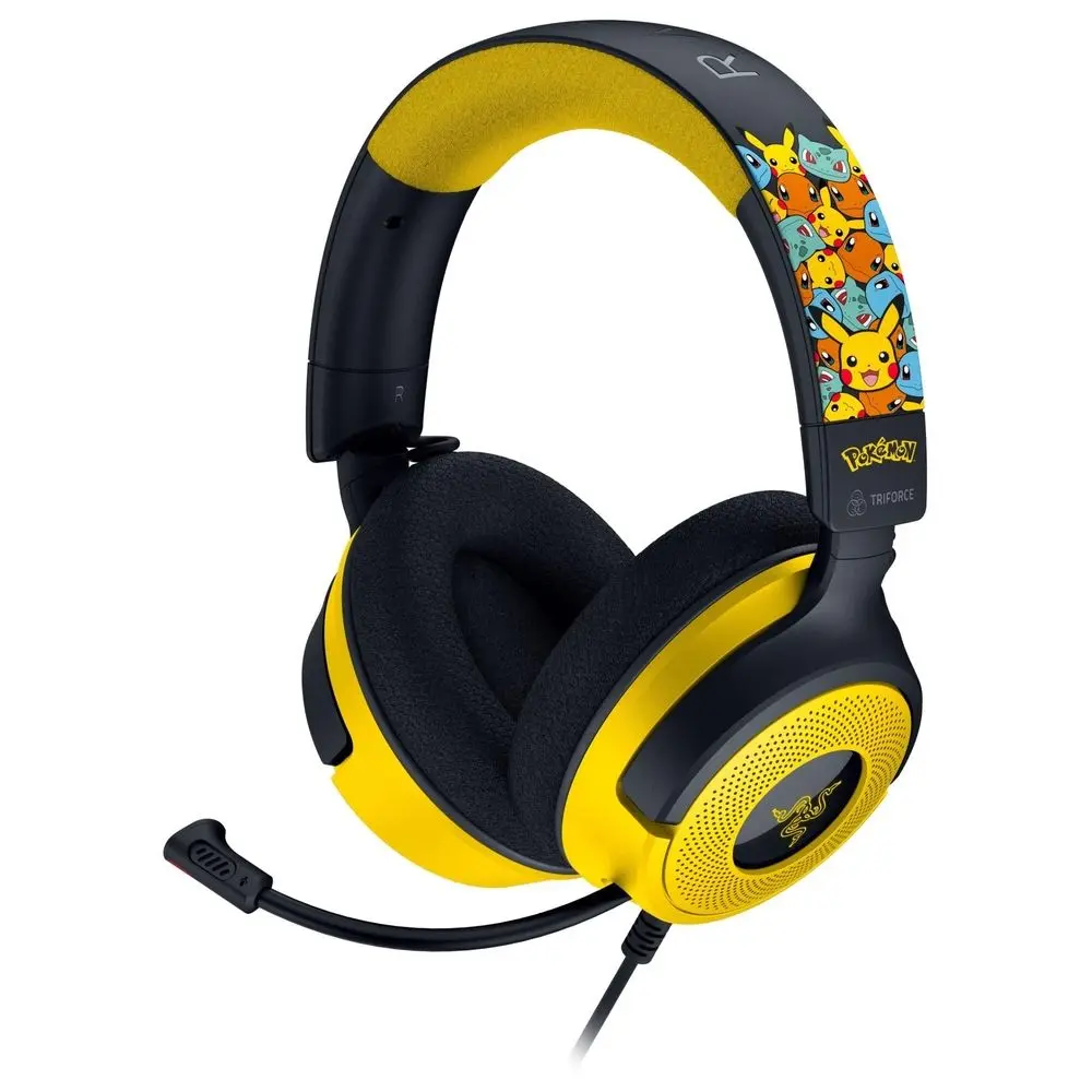 Razer Kraken V4 X Wired Gaming Headset - Pokémon Kanto Starters Edition