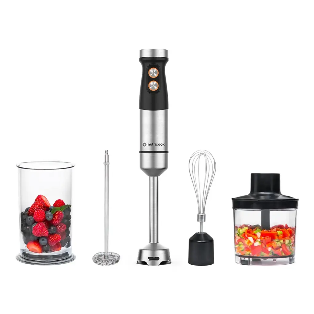 Nutricook Hand Blender 1200W Black/Stainless Steel NC-HB100