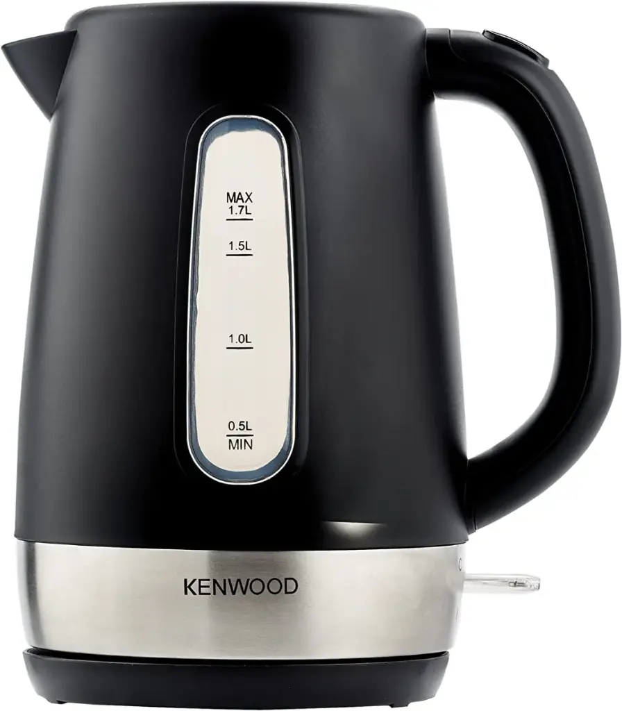 Kenwood Kettle 1.7L Cordless Electric Kettle 2200W with Auto Shut-Off & Removable Mesh Filter ZJP01.A0BK Black/Silver