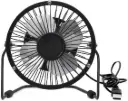 Kikkerland USB Metal Desk Fan - Black