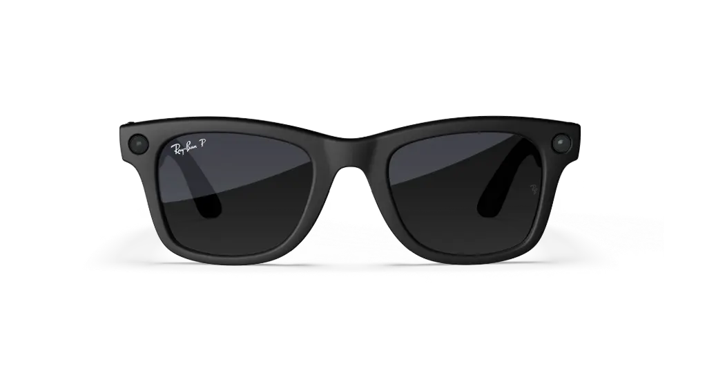 Ray‑Ban Meta Wayfarer (Gen 2) – Matte Black / Polarized Gradient Graphite (Size 53, Large)