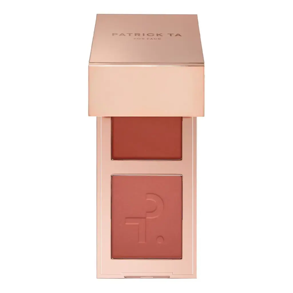 PATRICK TA Mini Major Headlines Double-Take Crème and Powder Blush Duo - She's Blushing