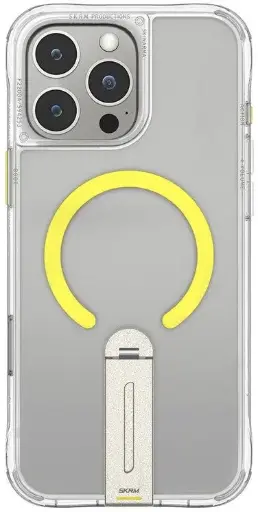 [SK-IP16PMHELCLR] Skinarma Iphone 16 Pro Max Helix (Mag-Charge + 360° Rotating Stand) Clear Case