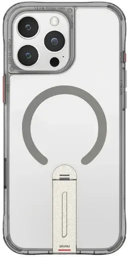 [SK-IP16PRHELTIT] Skinarma Iphone 16 Pro Max Helix (Mag-Charge + 360° Rotating Stand) Titanium Case