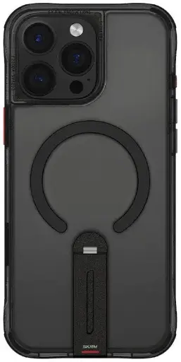 [SK-IP16PMHELBLK] Skinarma iPhone 16 Pro Max Helix (Mag-Charge + 360° Rotating Stand) - Black Case