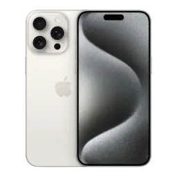 Apple iPhone 15 Pro Max 5G Smartphone, 256 GB storage, White Titanium