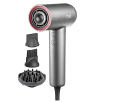 Tymo Hair Dryer Airhype Lite High-Speed 3 Nozzles Grey