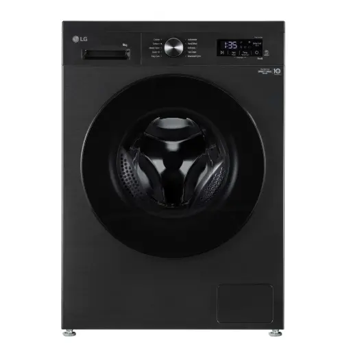 [LVF0900PBGB] LG Front Load Washing Machine 9 kg - Black - LVF0900PBGB 