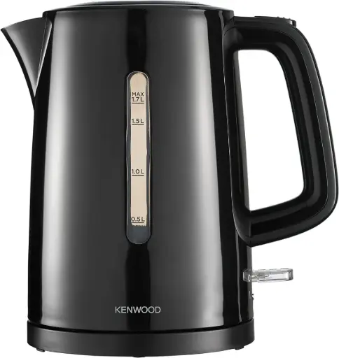 [ZJP00.000Bk] Kenwood Plastic Kettle, 1.7L Capacity, 2200W Power, Black - ZJP00.000Bk