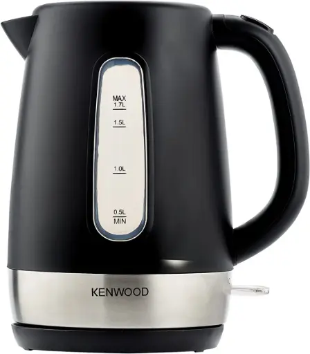 [ZJP01.A0BK] Kenwood Kettle 1.7L Cordless Electric Kettle 2200W with Auto Shut-Off & Removable Mesh Filter ZJP01.A0BK Black/Silver