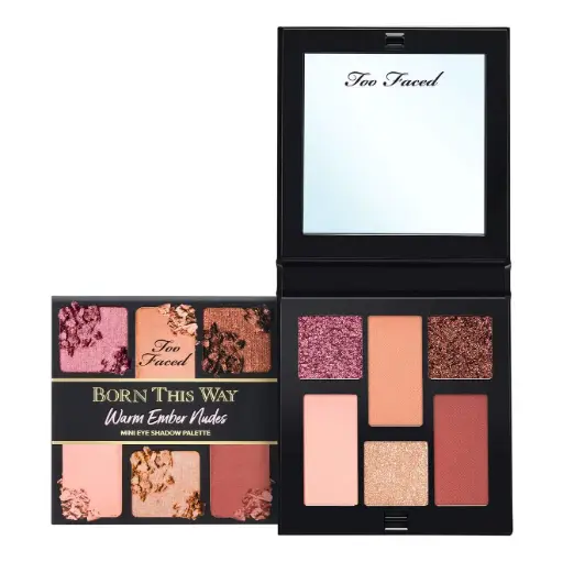 [3ELJ] Too Faced Born This Way Complexion-Inspired Mini Eye Shadow Palette – Warm Ember Nudes (5.7g)