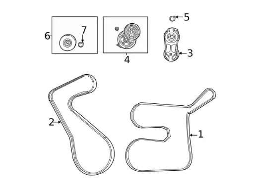 Serpentine Belt - Mopar