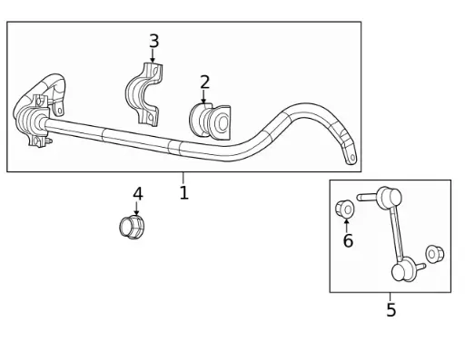 Front Stabilizer Bar - Mopar