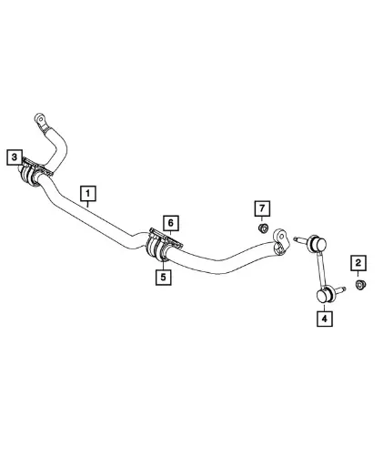 Front Stabilizer Bar - Mopar