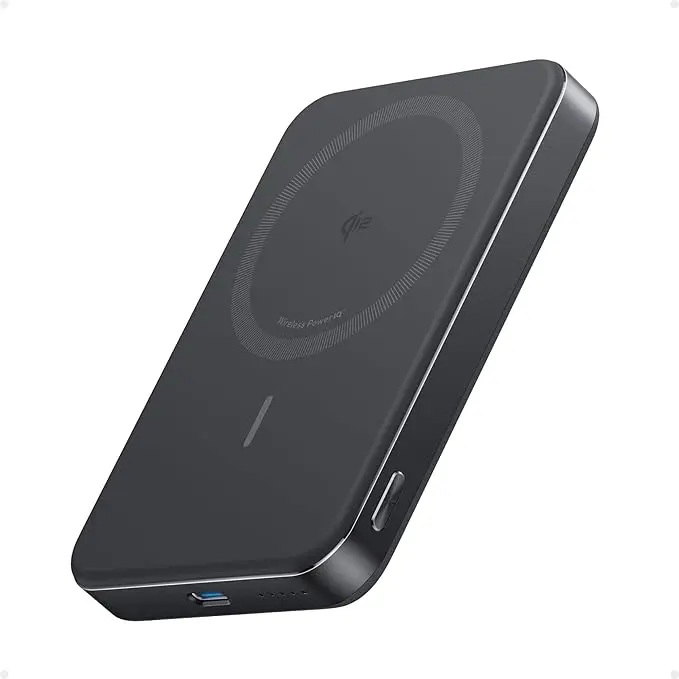 [A1664] Anker Maggo Ultra Slim Power Bank 10000mAh/30W With Cable/15W Mag Safe - Black