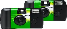 Fujifilm Quicksnap 135 Flash 400 2Pk One-Time-Use Disposable Camera (27 Exp-x2)