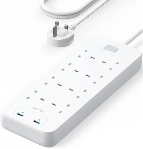 [A9182K21] Anker 342 Power Strip (A9182K21) - White