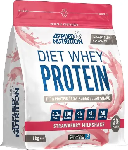 [AN-DW-1KG-STRAWBERRY] Applied Nutrition Diet Whey High Protein Powder Supplement - 1 kg - Strawberry Milkshake
