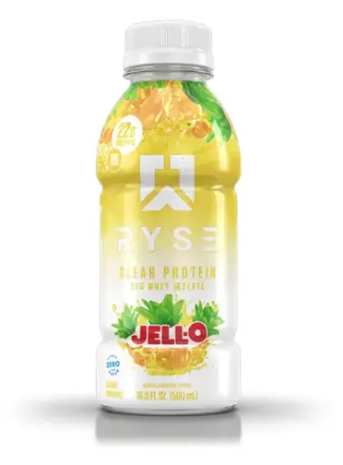 [810137321653] RYSE Clear Protein Shake - JELL-O Island Pineapple-  Refreshing Ready-to-Drink Beverage