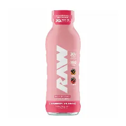 RAW PROTEIN SHAKE STRAWBERRY MILKSHAKE 355ML