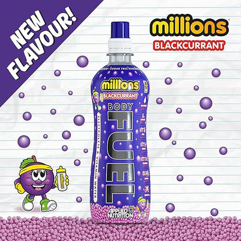 [APP487-BF12x500-BLKC] BODY FUEL ELECTROLYTE WATER - 12x500ml - MILLIONS BLACKCURRANT