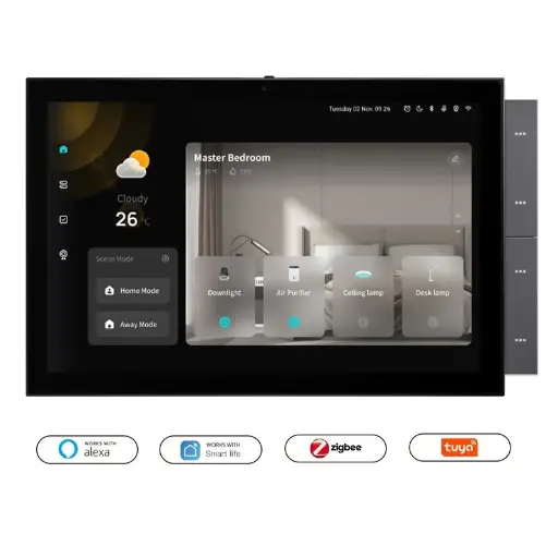 [GS-T2E-TPA10-
M2A
CN/US standard] 10" Touch Control Panel with Tuya gateway+Music center+Intercom display 3 in 1 