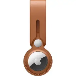Apple AirTag Leather Loop – Saddle Brown