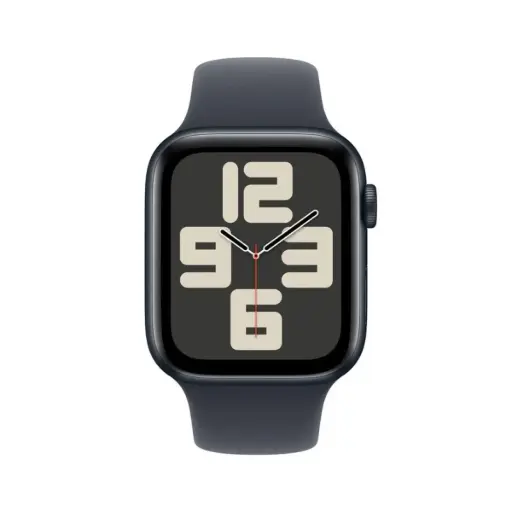 [MXE93LL/A] Apple Watch SE (2024) GPS 40mm Midnight Aluminum Case with Midnight Sport Band - M/L