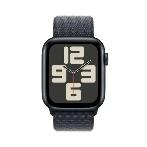 [MXEA3LL/A] Apple Watch SE (2024) GPS 40mm Midnight Aluminum Case with Ink Sport Loop