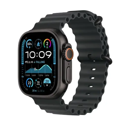 [MX4P3QA/A] Apple Watch Ultra 2 (2024) GPS + Cellular 49mm Black Titanium Case with Black Ocean Band