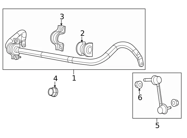 Front Stabilizer Bar - Mopar